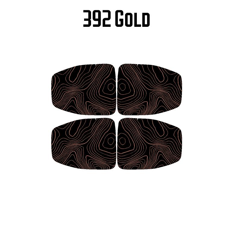 Topographic Map Interior Door Cup Overlays - 2018+ Wrangler JL / Gladiator JT