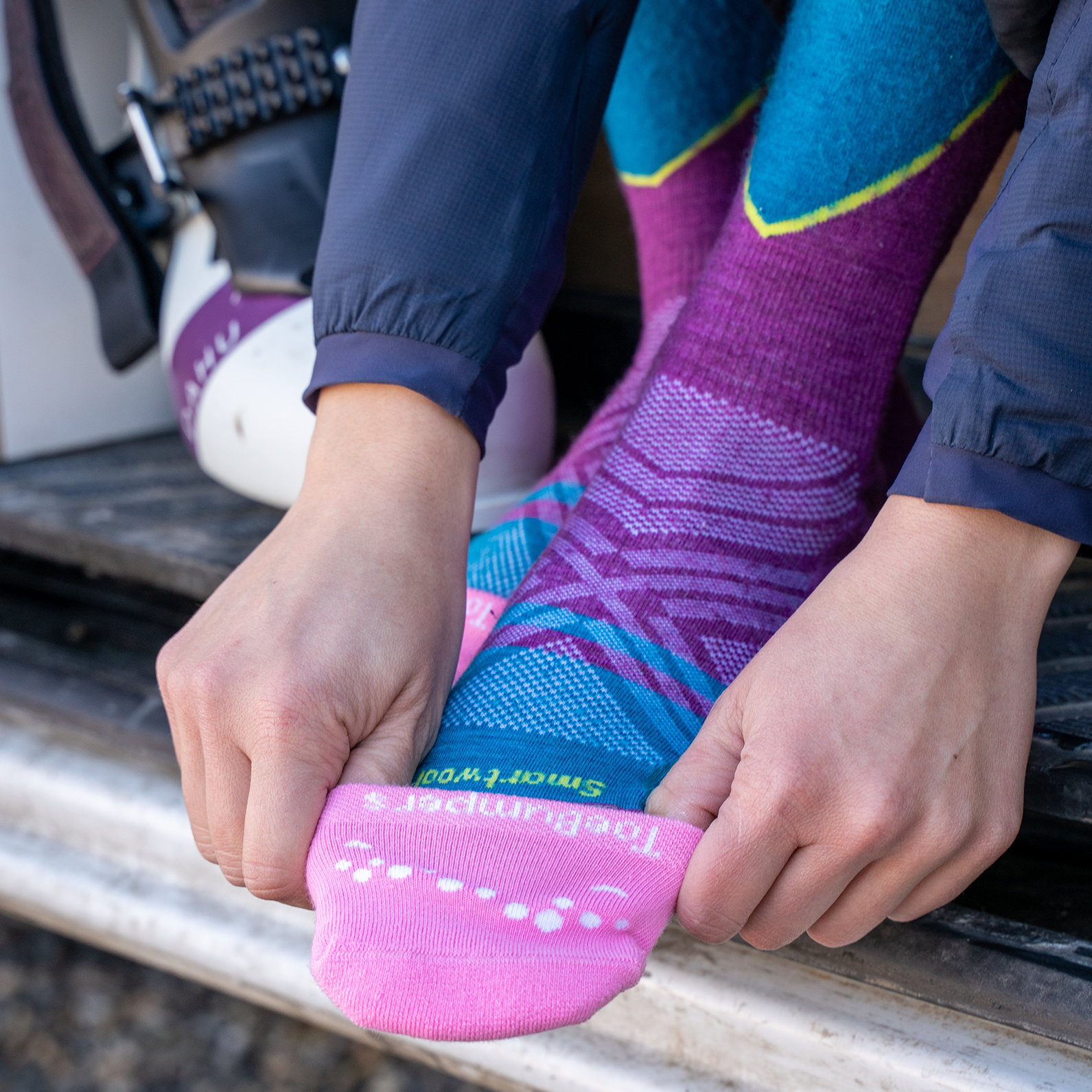 Women's Toe Protection Socks for Runners, Skiers, and Court Sports (4-Pack)