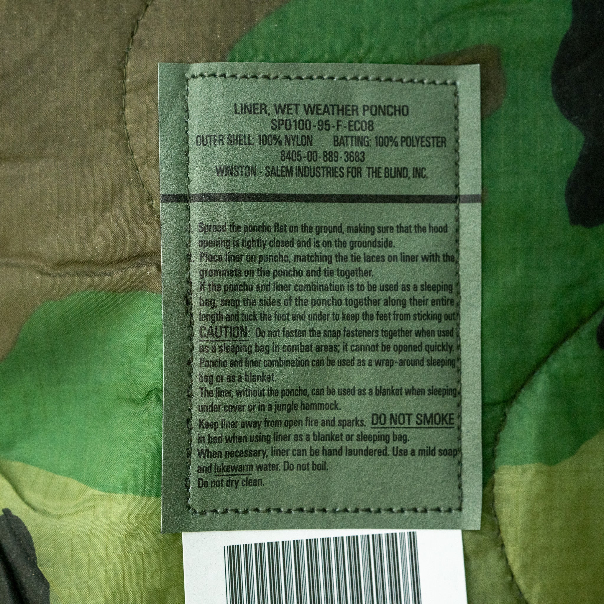 USGI M81 Woodland Poncho Liner/Woobie