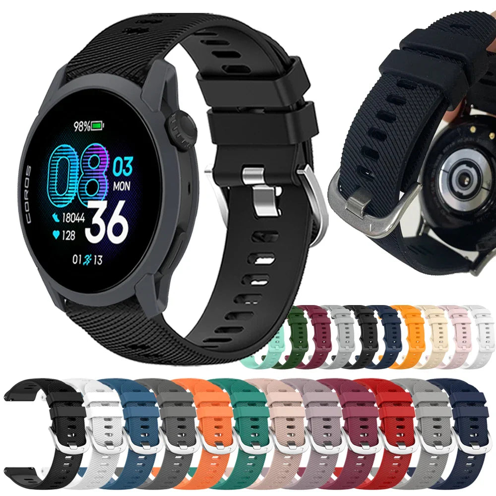 COROS Silicone Band for Pace Series and APEX Sport Watch Strap