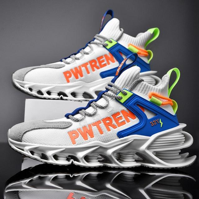 Men's Casual Sports Reflective Blade Running Sneakers