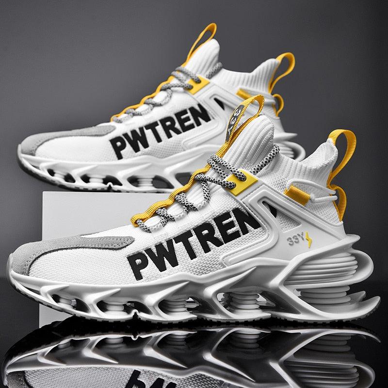 Men's Casual Sports Reflective Blade Running Sneakers