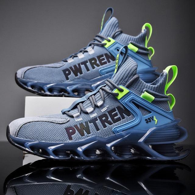 Men's Casual Sports Reflective Blade Running Sneakers