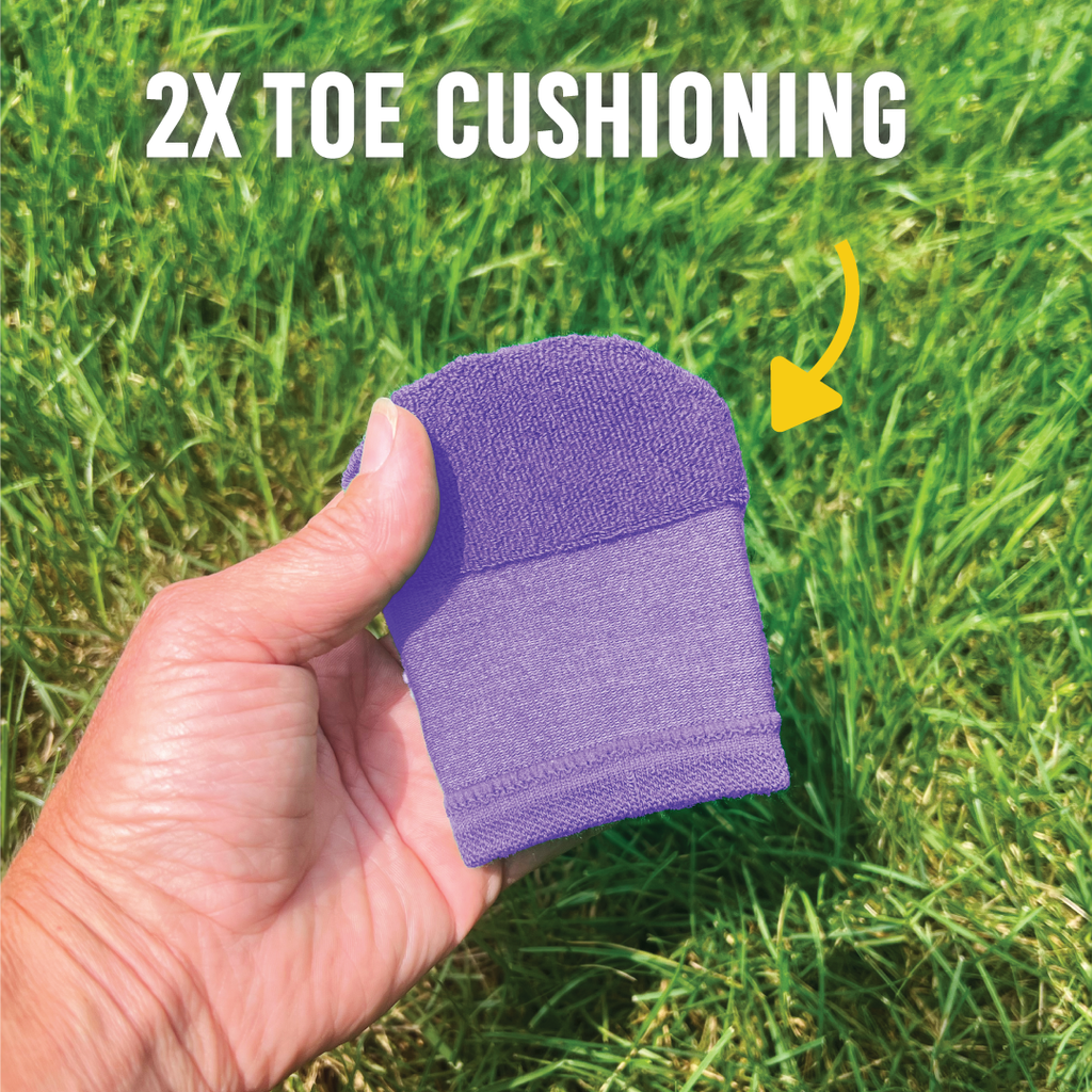 Women's Toe Protection Socks for Runners, Skiers, and Court Sports (4-Pack)