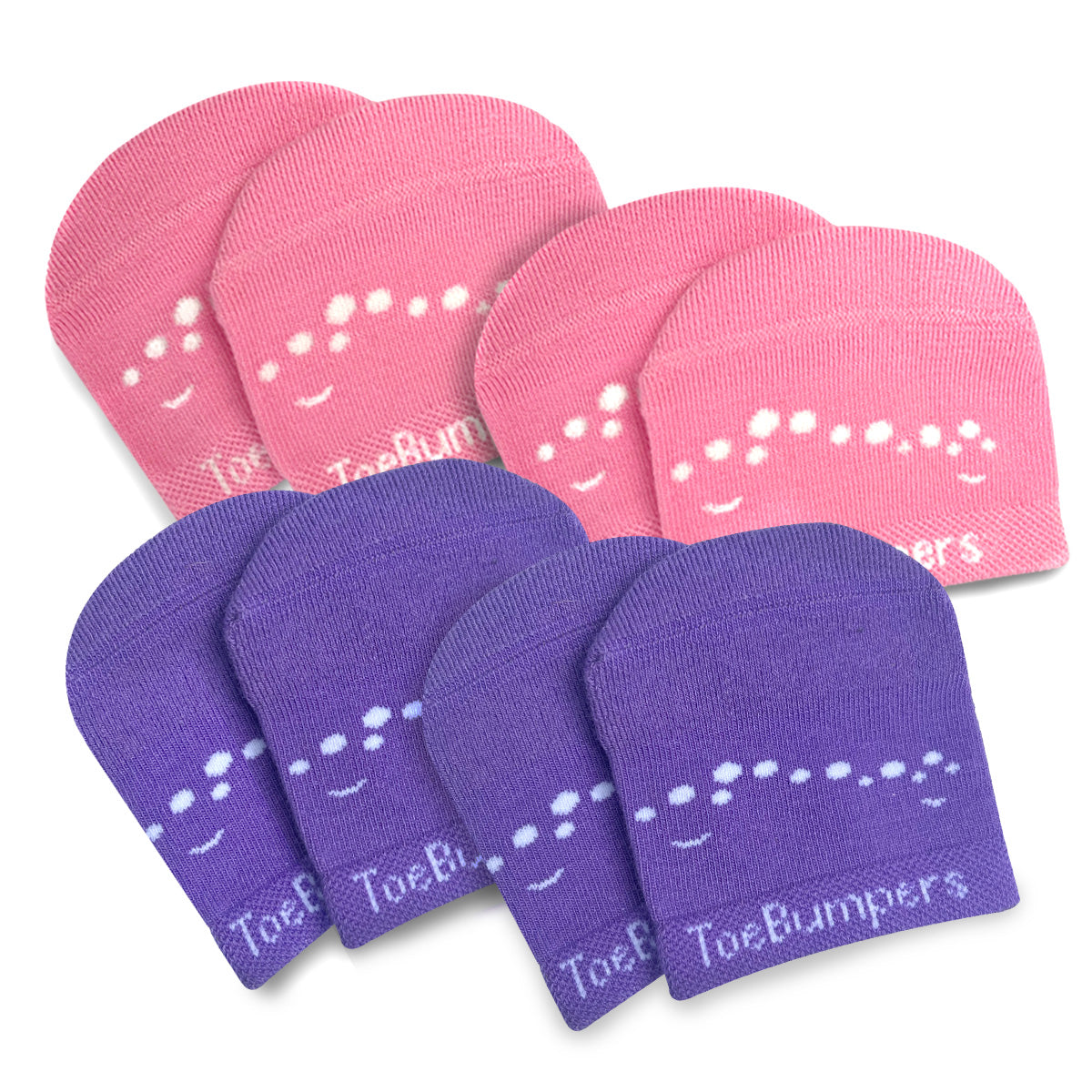 Women's Toe Protection Socks for Runners, Skiers, and Court Sports (4-Pack)